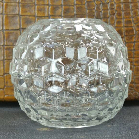 VINTAGE HOMCO 2-Piece Round Fairy Lamp Tea Light Candle Holder. - Picture 4 of 5